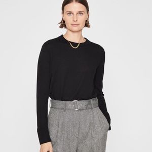 Essential Merino Wool Crewneck Sweater - New With Tags - NEVER WORN - Black